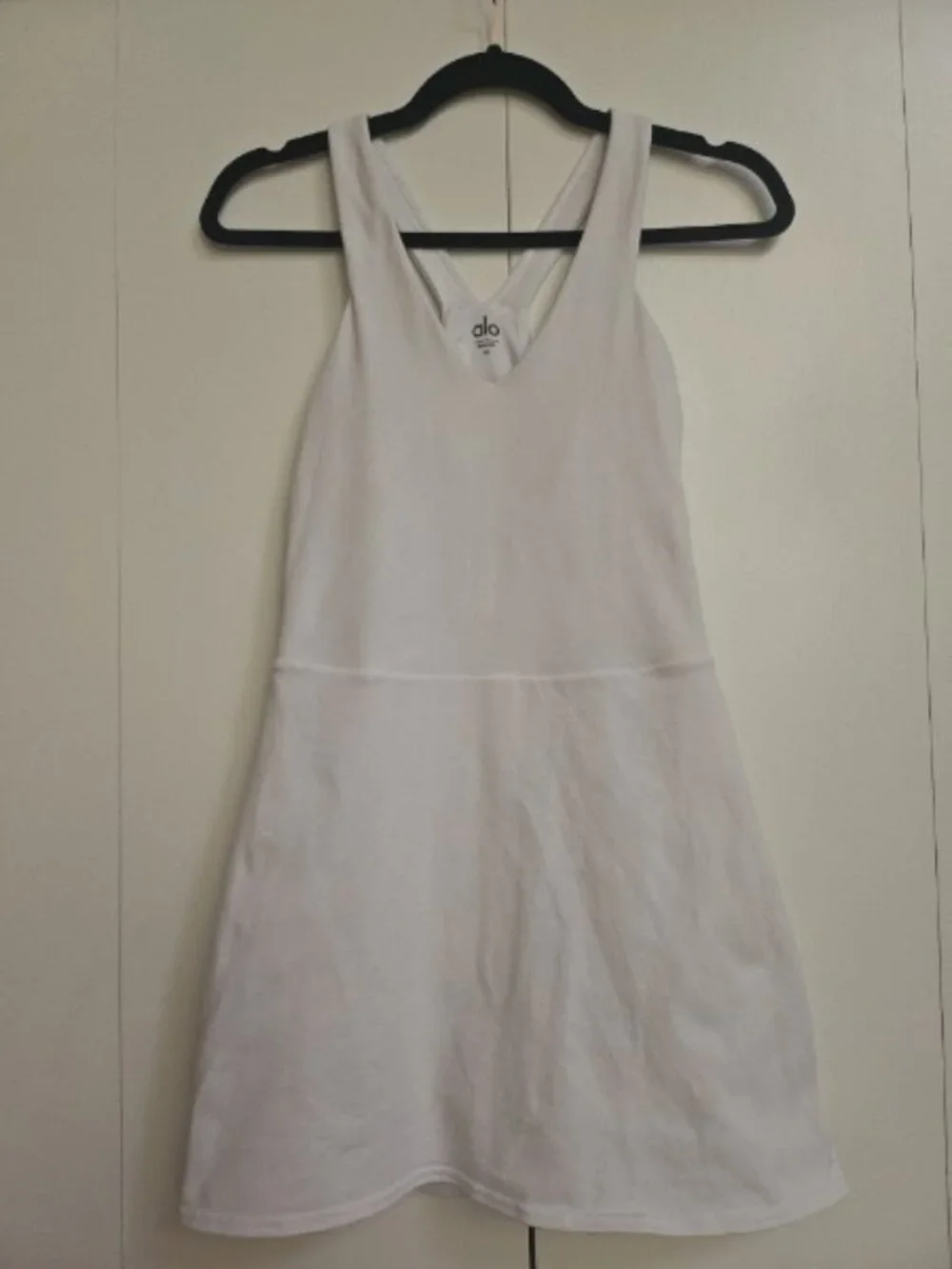 Alo Tennis Airbrush Dress in White